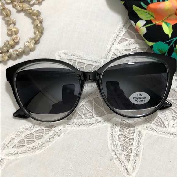 Accessories Uv Protection Sunglasses Pc Lens Black Frame New Poshmark